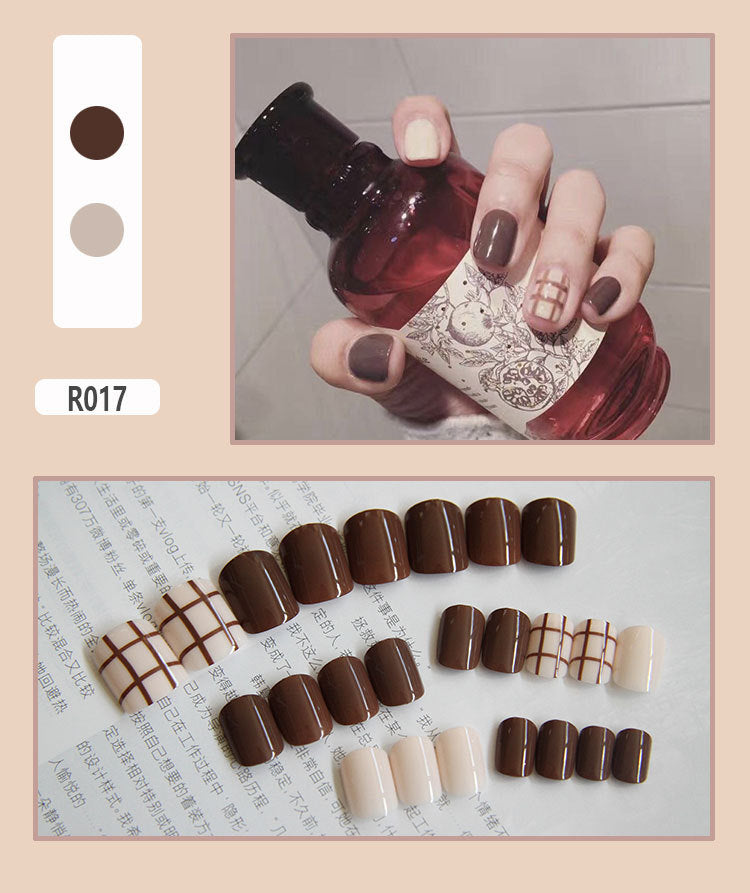Elegant Minimalist Press-On Nail Set (24pcs) (DESIGN 7315)