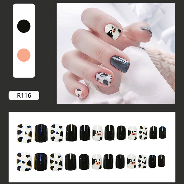 Elegant Minimalist Press-On Nail Set (24pcs) (DESIGN 7452)