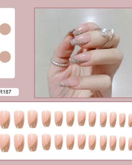 Elegant Minimalist Press-On Nail Set (24pcs) (DESIGN 7453)