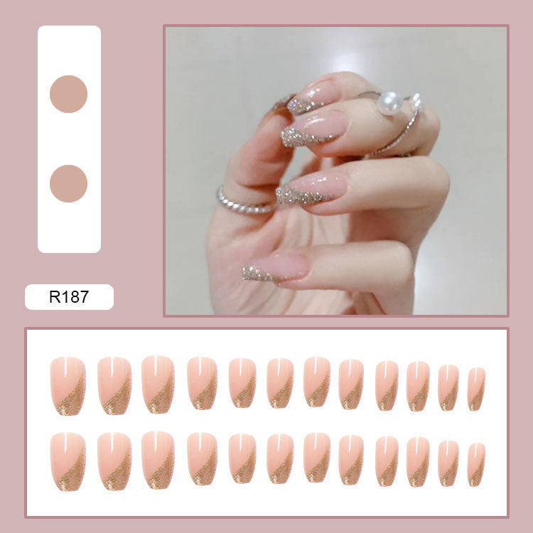 Elegant Minimalist Press-On Nail Set (24pcs) (DESIGN 7453)