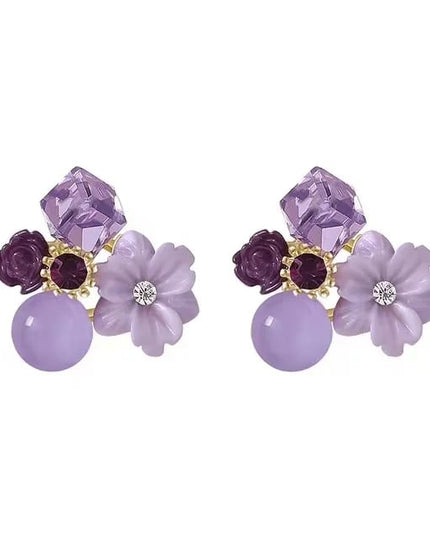Amethyst Blossom Dream Earring (DESIGN 1001)