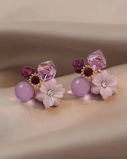 Amethyst Blossom Dream Earring (DESIGN 1001)
