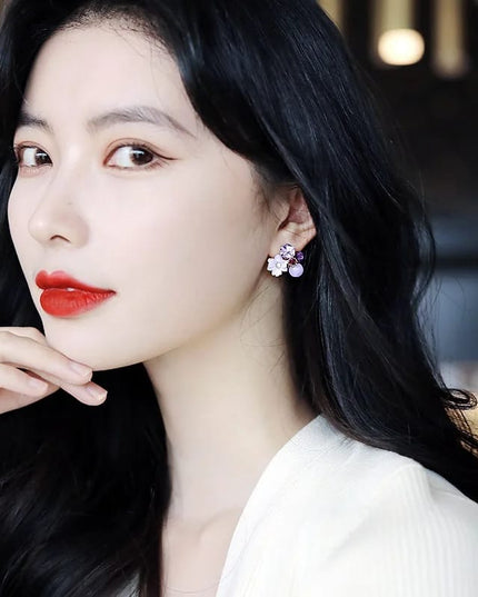 Amethyst Blossom Dream Earring (DESIGN 1001)