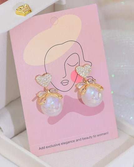 Sweetheart Pearl Drop Earring (DESIGN 1003)