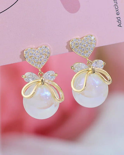 Sweetheart Pearl Drop Earring (DESIGN 1003)