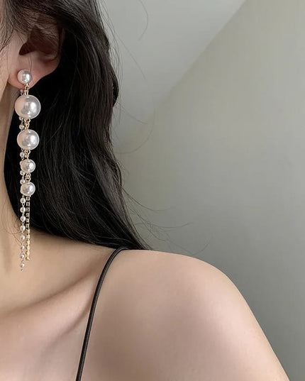 Aurora Pearl Crystal Earrings (DESIGN 1004)