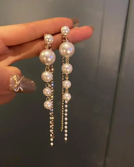 Aurora Pearl Crystal Earrings (DESIGN 1004)