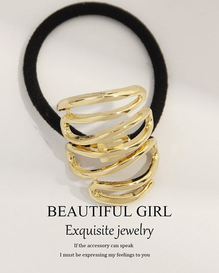 Korean-Inspired Metallic Hair Clamps – Statement Hair Jewelry (DESIGN 8048)