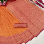 Shubh Lichi Slik  Banarasi Sarees