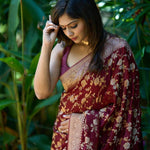 Shubh Lichi Slik Banarasi Saree