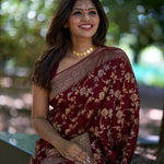 Shubh Lichi Slik Banarasi Saree