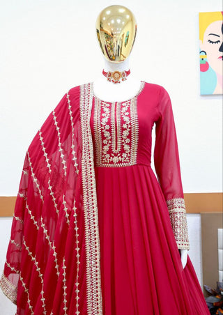 Zoya Designer Party Gown & Dupatta Set