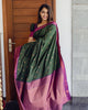 Shubh Lichi Slik Banarasi Saree