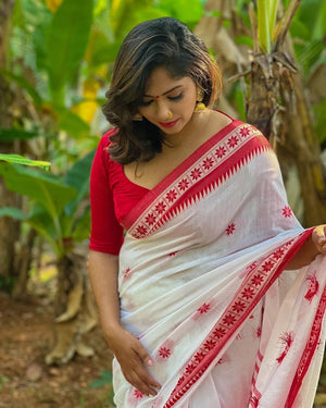 Shubh Lichi Slik Banarasi Saree