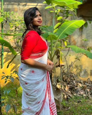 Shubh Lichi Slik Banarasi Saree