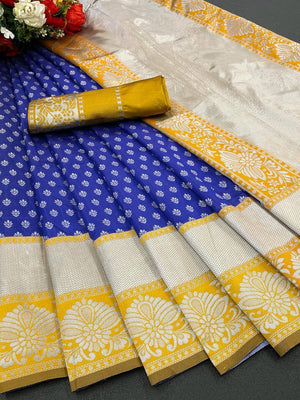 Shubh Lichi Slik Banarasi Saree