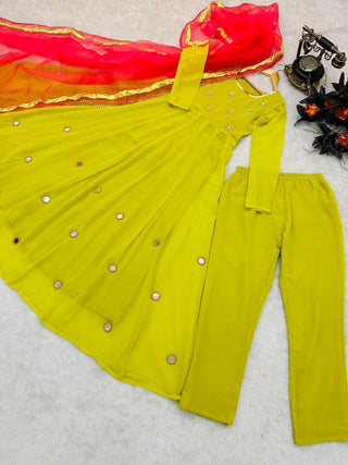 Zoya Designer Party Gown & Dupatta Set