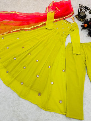 Zoya Designer Party Gown & Dupatta Set