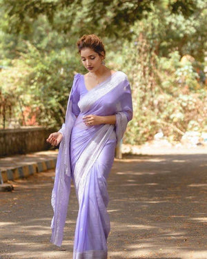 Shubh Lichi Slik Banarasi Saree