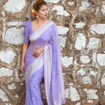 Shubh Lichi Slik Banarasi Saree