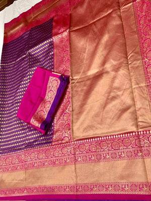 Shubh Lichi Slik Banarasi Saree