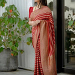 Shubh Lichi Slik Banarasi Saree