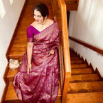 Shubh Lichi Slik Banarasi Saree