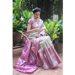 Shubh Lichi Slik Banarasi Saree