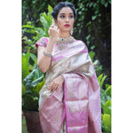 Shubh Lichi Slik Banarasi Saree