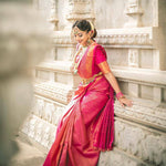 Shubh Lichi Slik Banarasi Saree