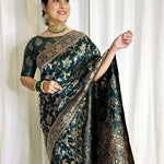 Shubh Lichi Slik Banarasi Saree