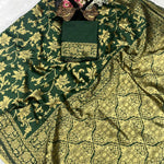 Shubh Lichi Slik Banarasi Saree