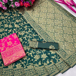 Shubh Lichi Slik Banarasi Saree