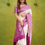 Shubh Lichi Slik Banarasi Saree