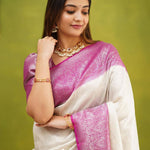 Shubh Lichi Slik Banarasi Saree