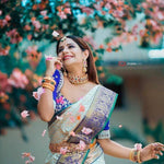 Shubh Lichi Slik Banarasi Saree