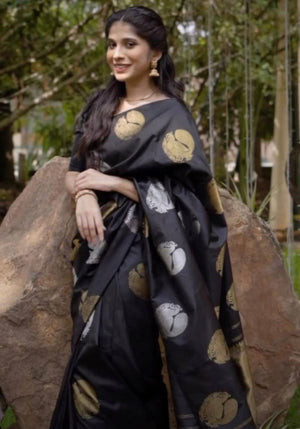 Shubh Lichi Slik Banarasi Saree