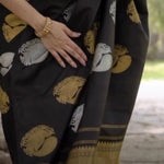 Shubh Lichi Slik Banarasi Saree