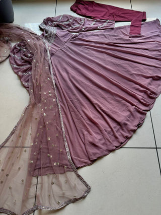 Zoya Designer Party Gown & Dupatta Set