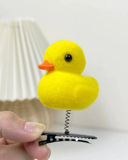 Fluffy Duckling Hair Clips – Cute Duck Alligator Clip (VT-28)