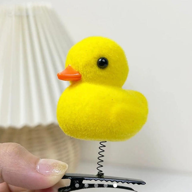 Fluffy Duckling Hair Clips – Cute Duck Alligator Clip (VT-28)
