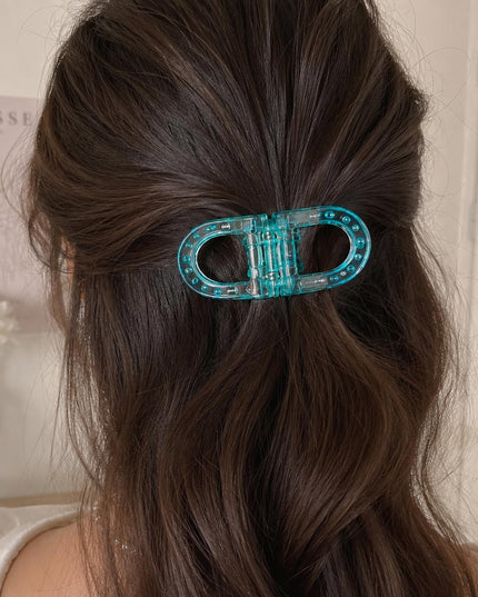 Magnetic Hair Clip – Double Loop Chain-Link Design | No-Crease Strong Hold Clip for All Hair Types (VT-34)