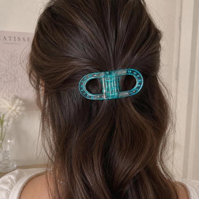 Magnetic Hair Clip – Double Loop Chain-Link Design | No-Crease Strong Hold Clip for All Hair Types (VT-34)