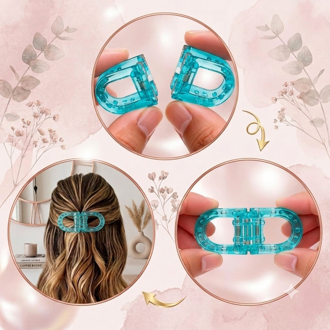 Magnetic Hair Clip – Double Loop Chain-Link Design | No-Crease Strong Hold Clip for All Hair Types (VT-34)