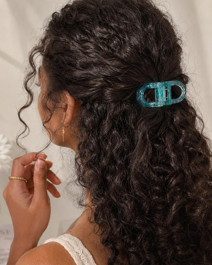 Magnetic Hair Clip – Double Loop Chain-Link Design | No-Crease Strong Hold Clip for All Hair Types (VT-34)