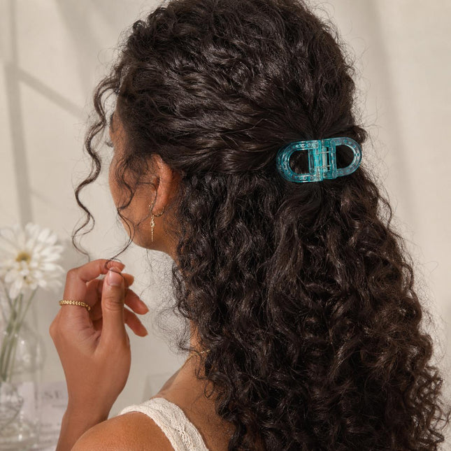 Magnetic Hair Clip – Double Loop Chain-Link Design | No-Crease Strong Hold Clip for All Hair Types (VT-34)