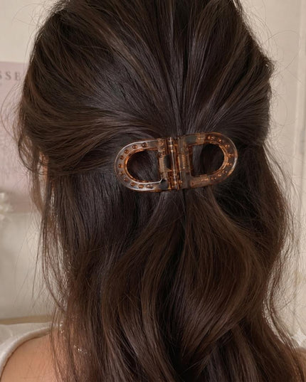 Magnetic Hair Clip – Double Loop Chain-Link Design | No-Crease Strong Hold Clip for All Hair Types (VT-35)
