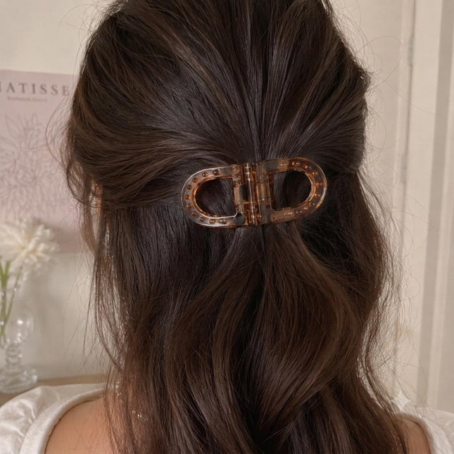 Magnetic Hair Clip – Double Loop Chain-Link Design | No-Crease Strong Hold Clip for All Hair Types (VT-35)