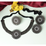 Sunburst Sensation Oxidised Necklace (DESIGN 118)