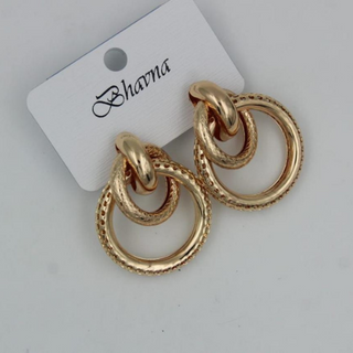 Gold Multiloop Fashion Earrings (DESIGN 19)